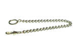 Pocket Watch Chain Silver Short