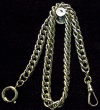 Gents Dress Pocket Watch Chain in Silver