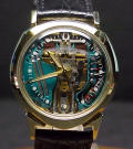 14K Gold ALPHA Accutron Spaceview 214 Repaired
