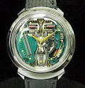 Accutron 214 Spaceview B Model with Yellow Hands and Yellow Dotted Crystal