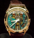 Spiral Lug Accutron 214 Spaceview in Solid Gold Repaired
